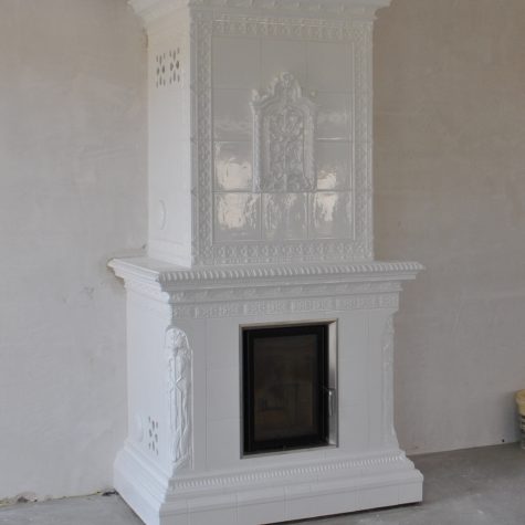 piec kaflowy z wkładem